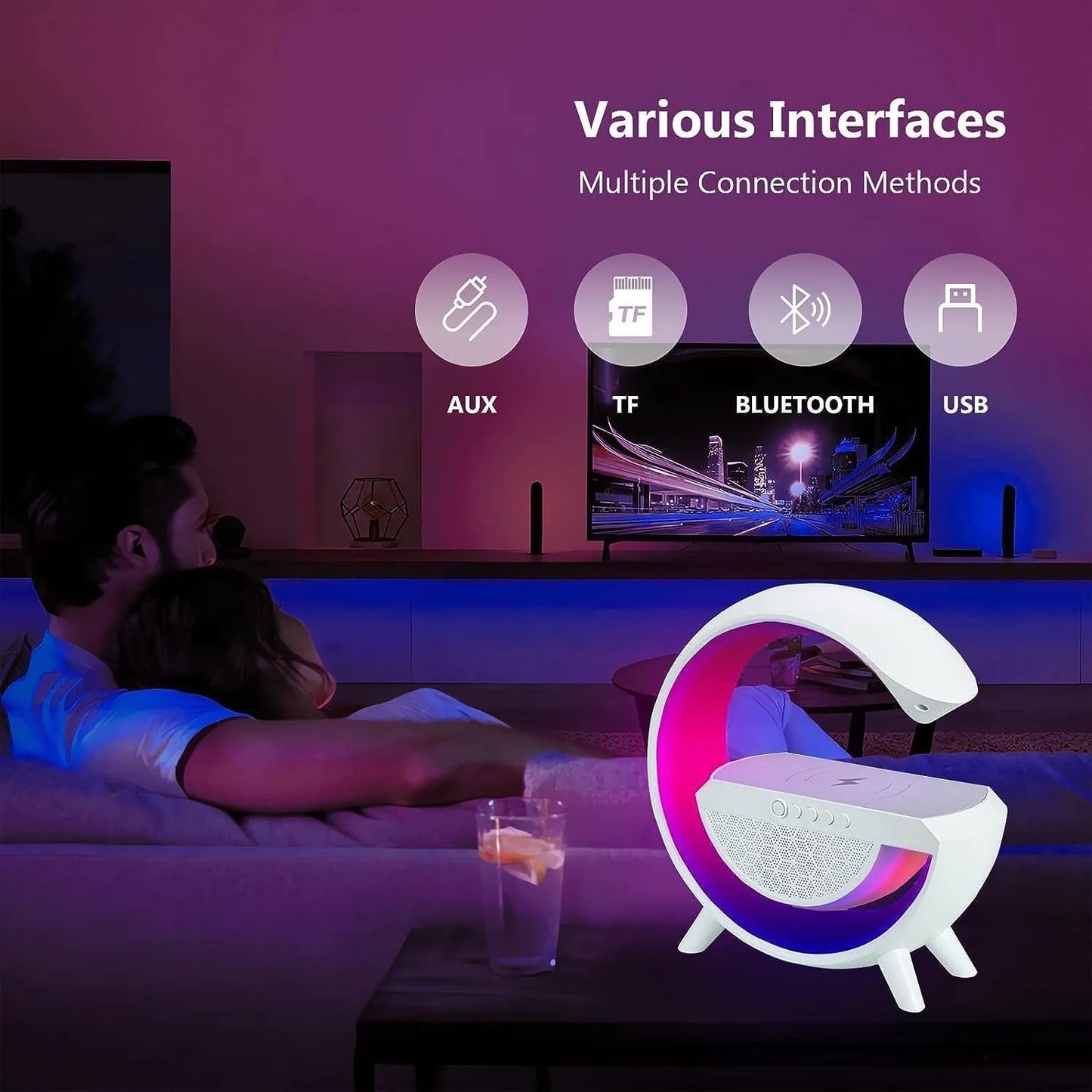 G-Shaped 3 in 1 Bluetooth Speaker with FM Radio || مكبر صوت بلوتوث 3 في 1 على شكل حرف G مع راديو - AllGoodzMart