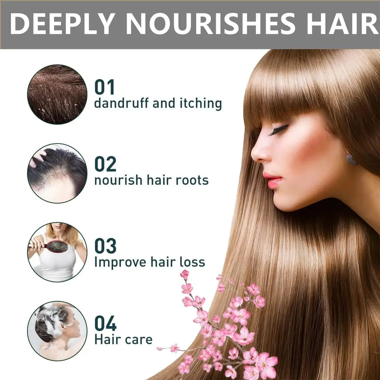 Sakura Japanese Shampoo For Hair Loss || شامبو ساكورا الياباني لعلاج تساقط الشعر - AllGoodzMart