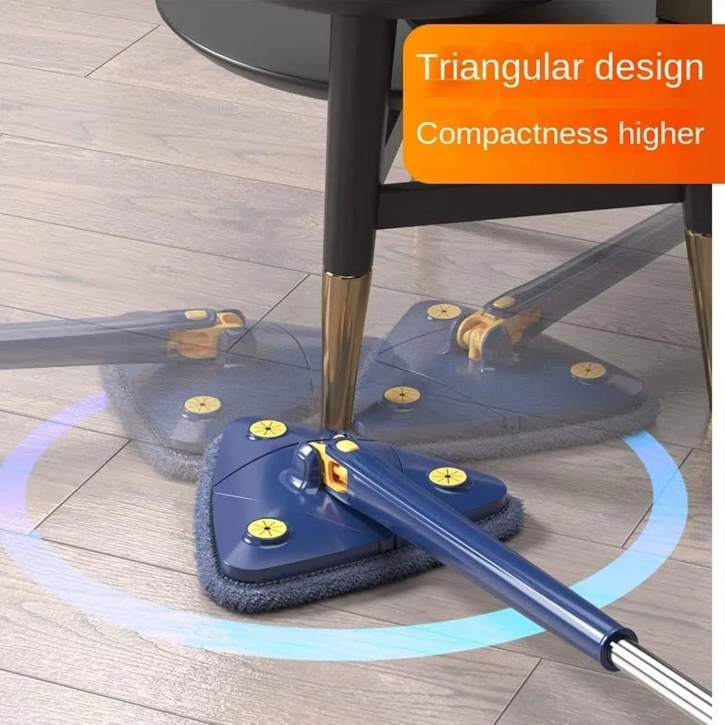 360 Degree Rotatable Adjustable Triangle Cleaning Mop || ممسحة تنظيف مثلثة قابلة للتعديل 360 درجة - AllGoodzMart