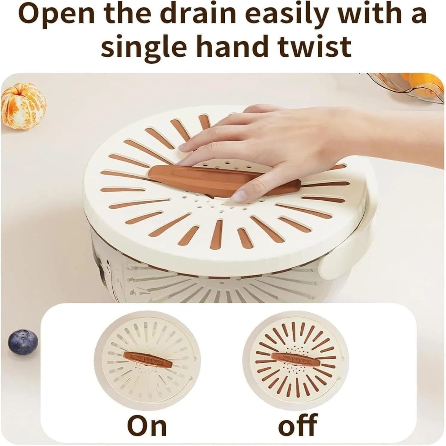 2 In 1 Drainer And Strainer Bowl || مصفاة ووعاء 2 في 1 - AllGoodzMart