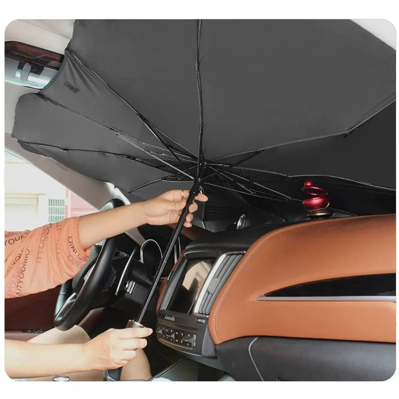Car Windshield Sun Shade Umbrella || مظلة واقية من الشمس للزجاج الأمامي للسيارة - AllGoodzMart