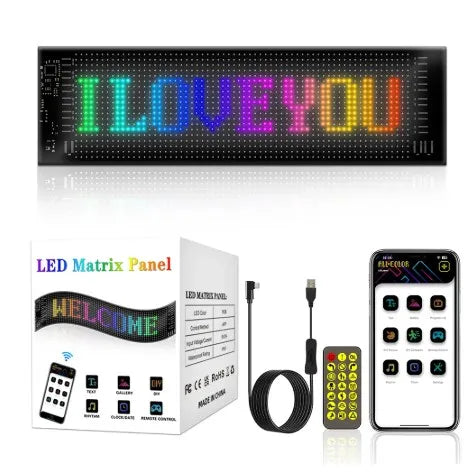 Flexible LED Display Screen For Car || شاشة عرض مرنة للسيارة - AllGoodzMart