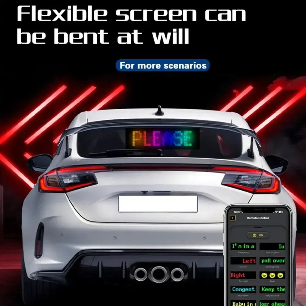 Flexible LED Display Screen For Car || شاشة عرض مرنة للسيارة - AllGoodzMart