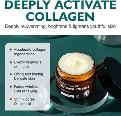 كريم الوجه بريتينول لمكافحة الشيخوخة من VIBRANT GLAMOUR Anti-Aging Retinol Face Cream