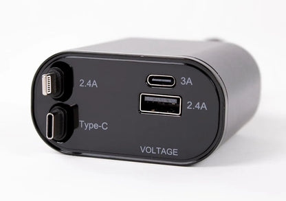 4 Fast Charging Ports with 80cm Retractable Cables || 4 منافذ شحن سريع مع كابلات قابلة للسحب بطول 80 سم - AllGoodzMart