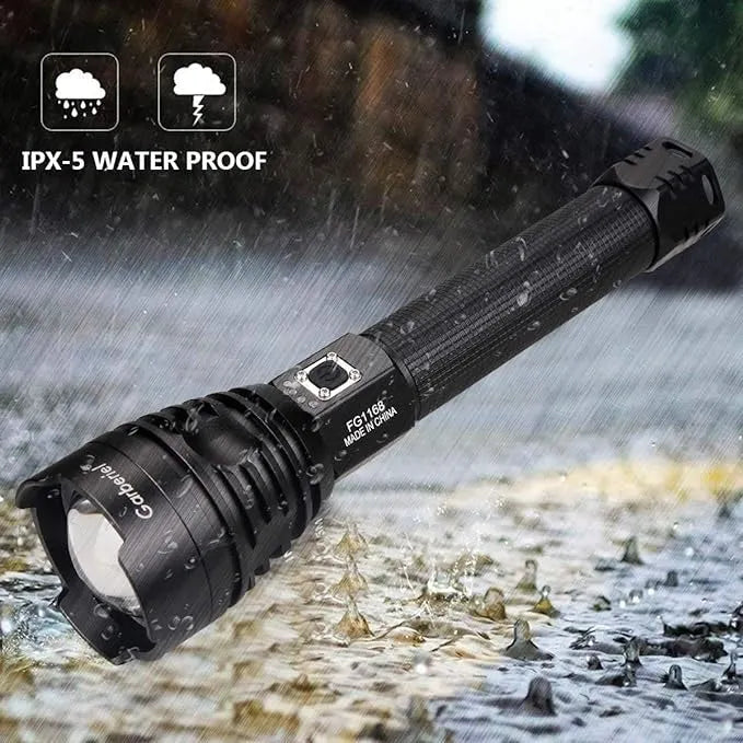 P90 LED Rechargeable Laser Flashlight || مصباح يدوي ليزر قابل لإعادة الشحن P90 - AllGoodzMart