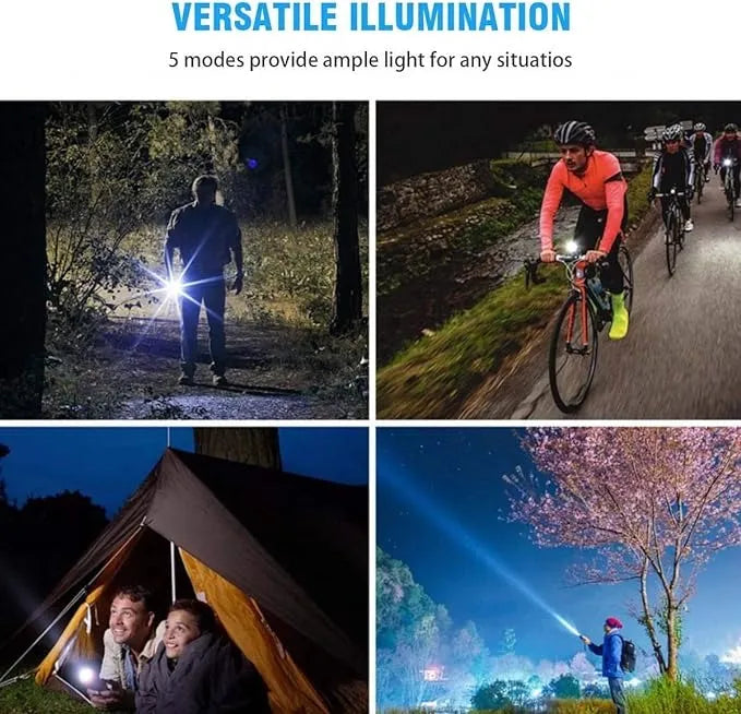 P90 LED Rechargeable Laser Flashlight || مصباح يدوي ليزر قابل لإعادة الشحن P90 - AllGoodzMart