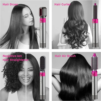 5 In 1 Hot Air Styler Curler Brush || فرشاة تجعيد الشعر بالهواء الساخن 5 في 1 - AllGoodzMart