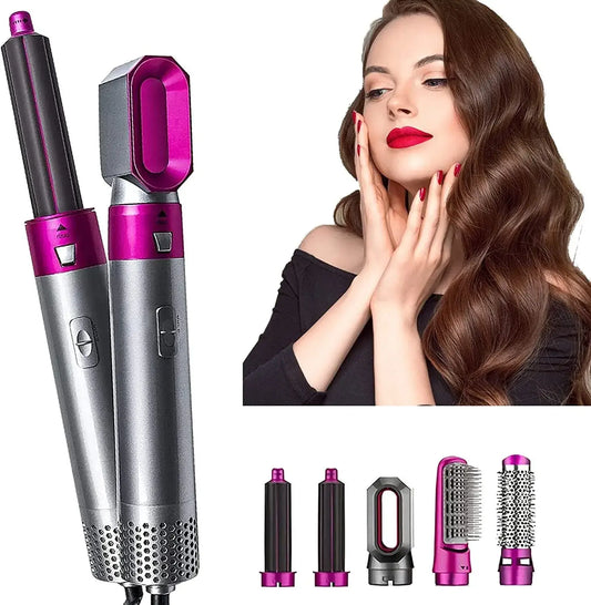 5 In 1 Hot Air Styler Curler Brush || فرشاة تجعيد الشعر بالهواء الساخن 5 في 1 - AllGoodzMart