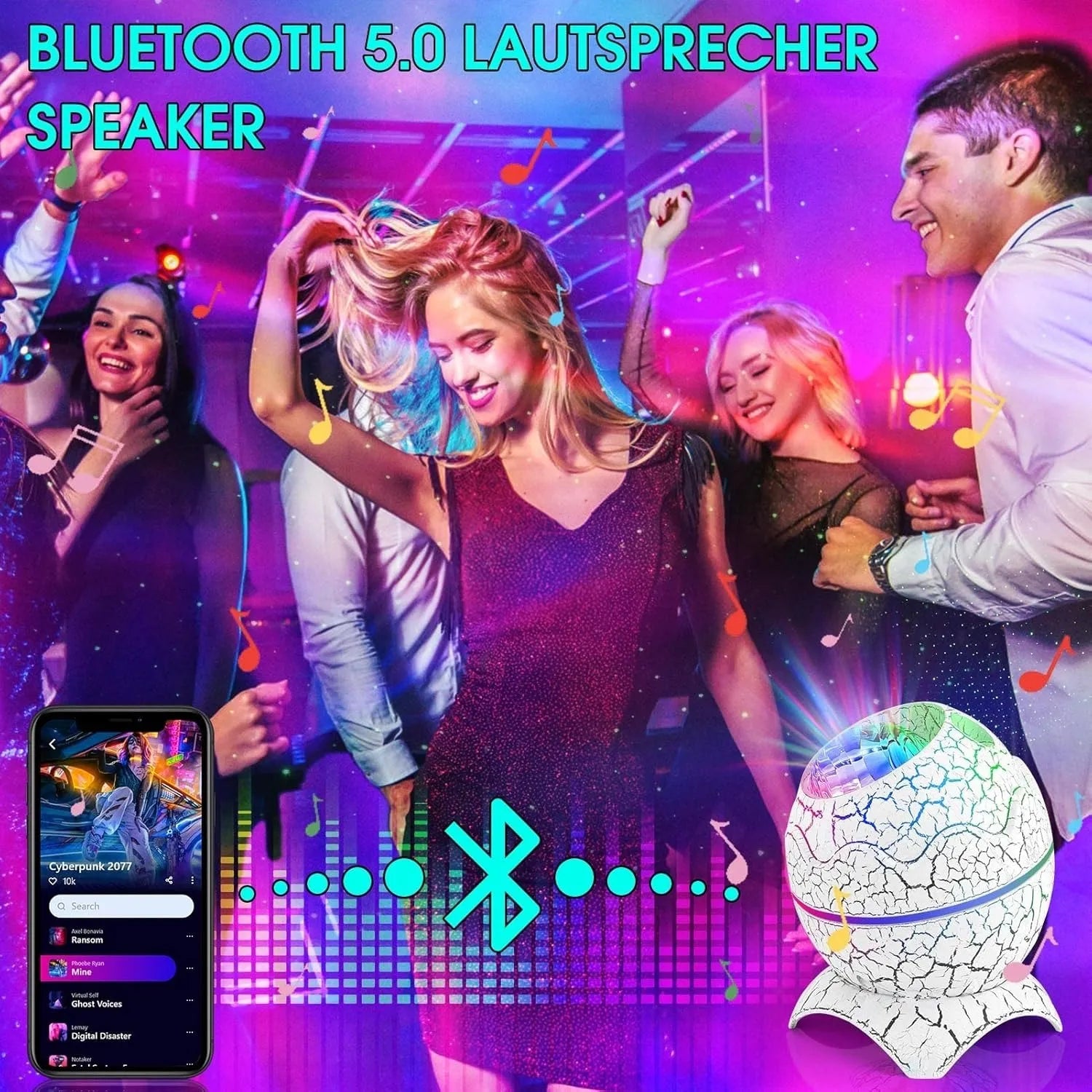 Dinosaur LED Starry Sky Projector || جهاز عرض سماء نجمية على شكل ديناصور - AllGoodzMart