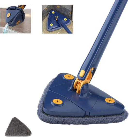 360 Degree Rotatable Adjustable Triangle Cleaning Mop || ممسحة تنظيف مثلثة قابلة للتعديل 360 درجة - AllGoodzMart