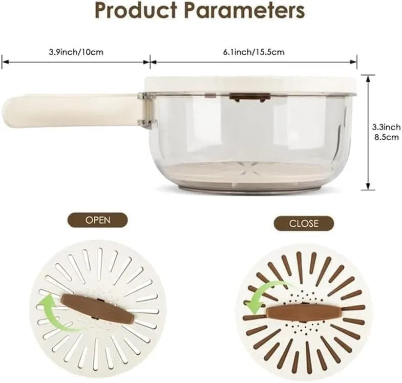 2 In 1 Drainer And Strainer Bowl || مصفاة ووعاء 2 في 1 - AllGoodzMart