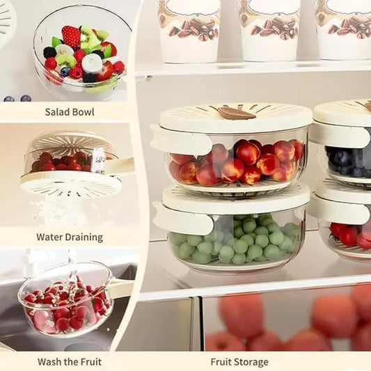 2 In 1 Drainer And Strainer Bowl || مصفاة ووعاء 2 في 1 - AllGoodzMart